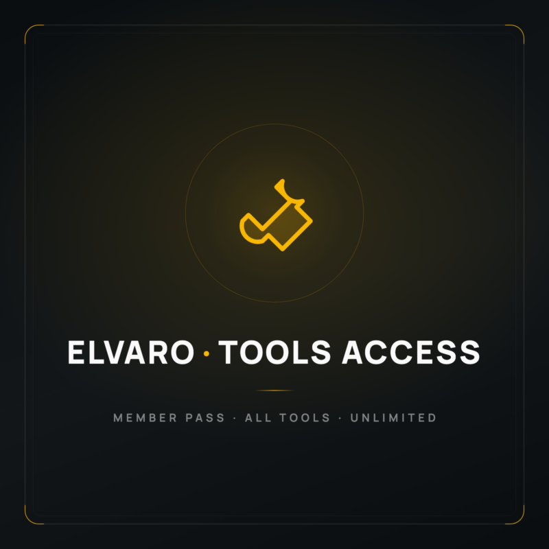 Tools Access — Monthly Subscription